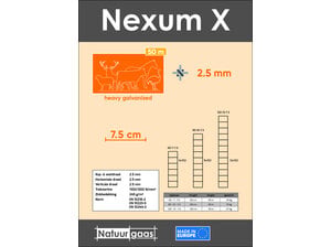 Schapengaas X-knoop Nexum verzinkt (7,5 cm) 60 t/m 120 cm Natuurgaas Schapengaas X-knoop Nexum verzinkt (7,5 cm) 60 t/m 120 cm