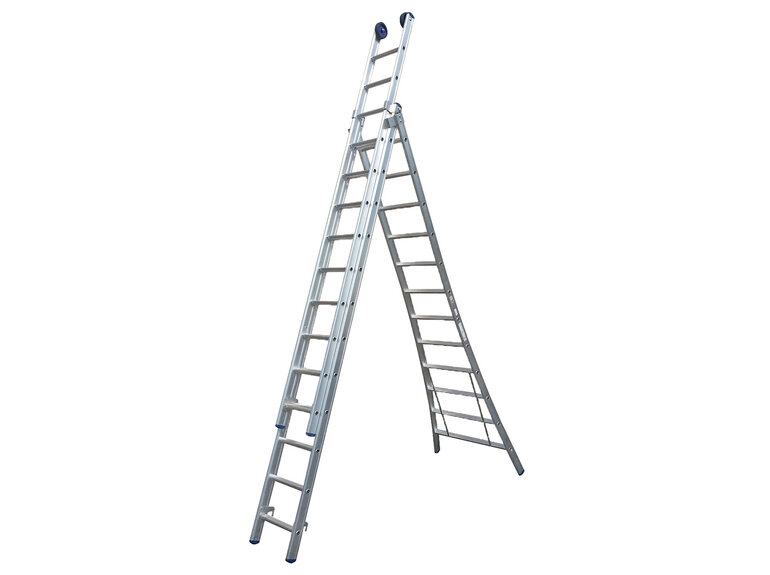 3-delige Reformladder met uitgebogen bomen (8 t/m 12 sporten) Maxall 3-delige Reformladder met uitgebogen bomen (8 t/m 12 sporten)