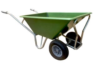 Stalkruiwagen Semi-prof 160 L groen met 2 wielen Hummer Stalkruiwagen Semi-prof 160 L groen met 2 wielen