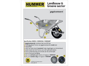 Kruiwagen gegalvaniseerd 85 L Hummer Kruiwagen gegalvaniseerd 85 L