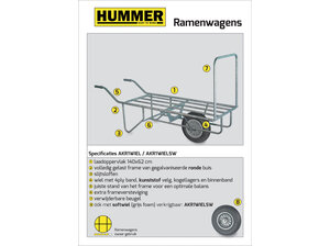 Ramenwagen gegalviseerd Hummer Ramenwagen gegalviseerd