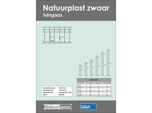 Natuurplast zwaar antraciet 80 t/m 200 cm Natuurgaas Natuurplast zwaar antraciet 80 t/m 200 cm