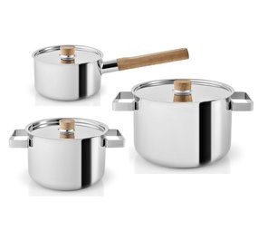 Eva Solo Eva Solo Nordic Kitchen Pannenset 6- delig Eva Solo Eva Solo Nordic Kitchen Pannenset 6- delig