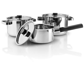 Eva Solo Eva Solo Nordic Kitchen Pannenset 6- delig Eva Solo Eva Solo Nordic Kitchen Pannenset 6- delig