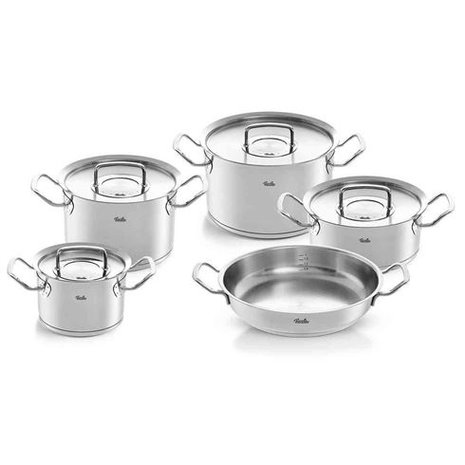 Fissler Fissler Pure-Profi Collection Pannenset met Hapjespan en RVS Deksels 5-delig