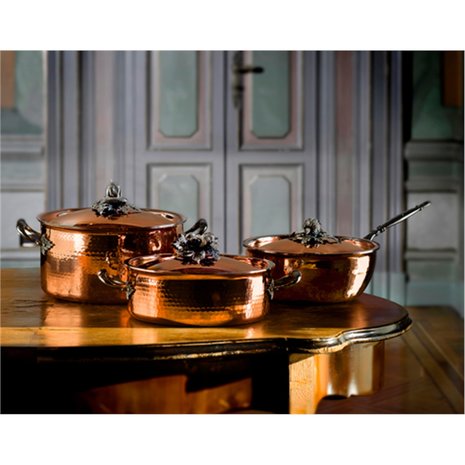 Ruffoni Ruffoni Opus Cupra Hapjespan met Deksel, 30cm