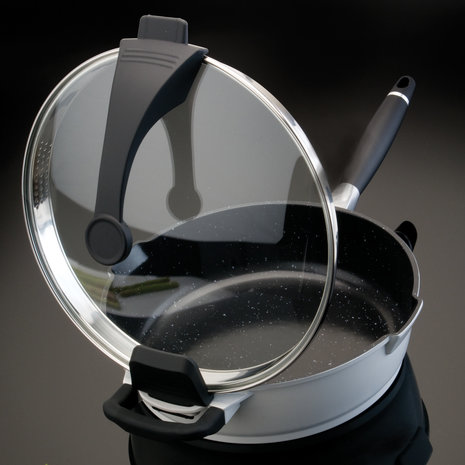 BergHOFF BergHOFF Braadpan met deksel wit 28 cm