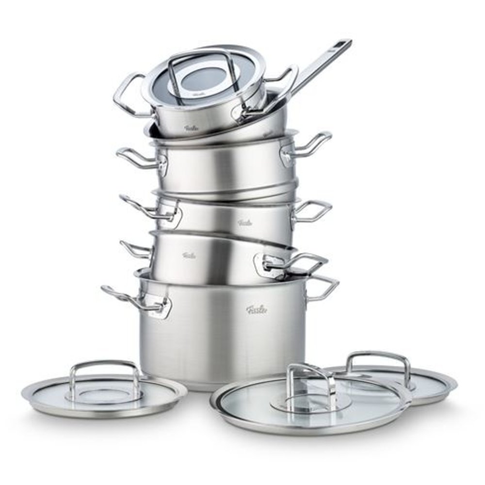 Fissler Fissler Original-Profi Collection 2022 Pannenset met Steelpan, Stoominzet en Glasdeksels, 6-delig Fissler Fissler Original-Profi Collection 2022 Pannenset met Steelpan, Stoominzet en Glasdeksels, 6-delig
