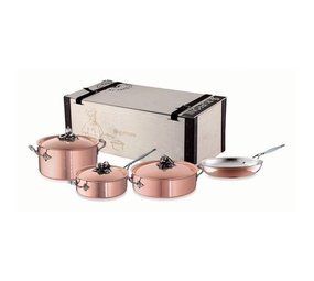 Ruffoni Ruffoni Opus Cupra Pannenset, 4-delig Ruffoni Ruffoni Opus Cupra Pannenset, 4-delig