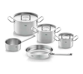 Fissler Fissler Original-Profi Collection Pannenset met Steelpan, Koekenpan en RVS Deksels, 5-delig Fissler Fissler Original-Profi Collection Pannenset met Steelpan, Koekenpan en RVS Deksels, 5-delig
