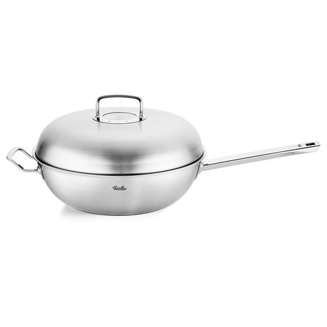 Fissler Fissler Original-Profi Collection 5-ply Wok met RVS Deksel, 32cm Fissler Fissler Original-Profi Collection 5-ply Wok met RVS Deksel, 32cm
