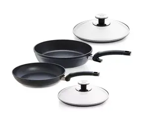 Fissler Fissler Adamant Koekenpannenset met Glasdeksels, Comfort 28cm + Classic 24cm Fissler Fissler Adamant Koekenpannenset met Glasdeksels, Comfort 28cm + Classic 24cm