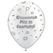 Ballon Communie wit-parelmoer 8 stuks Ballon Communie wit-parelmoer 8 stuks