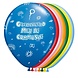 Ballon Communie gekleurd 8 stuks Ballon Communie gekleurd 8 stuks