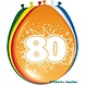 Ballon 80 jaar 8 stuks Ballon 80 jaar 8 stuks