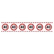 Afzetlint Verkeersbord 40 jaar Afzetlint Verkeersbord 40 jaar