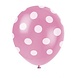 Ballon rose avec des points blancs 6 pièces Ballon rose avec des points blancs 6 pièces