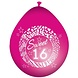 Ballon Sweet 16 magenta roze 8 stuks Ballon Sweet 16 magenta roze 8 stuks
