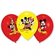 Ballon Mickey Mouse 4 kleuren print 6 stuks Ballon Mickey Mouse 4 kleuren print 6 stuks