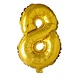 Globos Nordic Ballon folie 8 goud | 40cm Globos Nordic Ballon folie 8 goud | 40cm