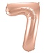 Globos Nordic Ballon folie 7 rose goud | 86cm Globos Nordic Ballon folie 7 rose goud | 86cm