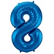 Globos Nordic Ballon folie 8 blauw | 86cm Globos Nordic Ballon folie 8 blauw | 86cm