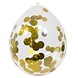 Ballon met Gouden Confetti | 4 stuks Ballon met Gouden Confetti | 4 stuks