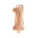 Globos Nordic Ballon folie 1 rose goud | 40cm Globos Nordic Ballon folie 1 rose goud | 40cm