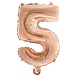 Globos Nordic Ballon folie 5 rose goud | 40cm Globos Nordic Ballon folie 5 rose goud | 40cm