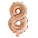 Globos Nordic Ballon folie 8 rose goud | 40cm Globos Nordic Ballon folie 8 rose goud | 40cm
