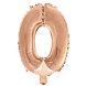 Globos Nordic Feuille d'aluminium ballon 0 Rose Gold | 40cm Globos Nordic Feuille d'aluminium ballon 0 Rose Gold | 40cm