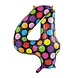 Globos Nordic Ballon folie 4 stippen | 86cm Globos Nordic Ballon folie 4 stippen | 86cm