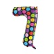 Globos Nordic Ballon folie 7 stippen 86cm Globos Nordic Ballon folie 7 stippen 86cm