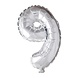 Globos Nordic Feuille de ballon 9 Silver 40cm Globos Nordic Feuille de ballon 9 Silver 40cm