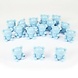 Babyshower teddy bears blauw 16 stuks Babyshower teddy bears blauw 16 stuks
