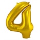 Globos Nordic Feuille de ballon 4 or | 86 cm Globos Nordic Feuille de ballon 4 or | 86 cm