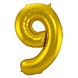 Globos Nordic Ballon folie 9 goud | 86 cm Globos Nordic Ballon folie 9 goud | 86 cm