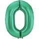 Folat Ballon folie 0 mat groen | 86cm Folat Ballon folie 0 mat groen | 86cm