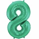 Folat Ballon folie 8 mat groen | 86cm Folat Ballon folie 8 mat groen | 86cm