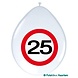 Folat Ballon 25 jaar Verkeersbord 8 stuks Folat Ballon 25 jaar Verkeersbord 8 stuks