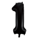Globos Nordic Ballon Black Foil Figure 1 | 86cm Globos Nordic Ballon Black Foil Figure 1 | 86cm