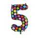 Globos Nordic Ballon folie 5 stippen 86cm Globos Nordic Ballon folie 5 stippen 86cm