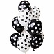 Ballon set zwart-wit stippen | 12 stuks Ballon set zwart-wit stippen | 12 stuks