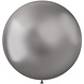 Ballon Zilver shine XL 48cm | 5 stuks Ballon Zilver shine XL 48cm | 5 stuks