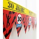 Afzetlint 30 jaar verkeersbord Partyzone | 12 meter Afzetlint 30 jaar verkeersbord Partyzone | 12 meter