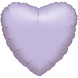 Amscan Ballon hélium coeur lilas métallisé | 40cm Amscan Ballon hélium coeur lilas métallisé | 40cm