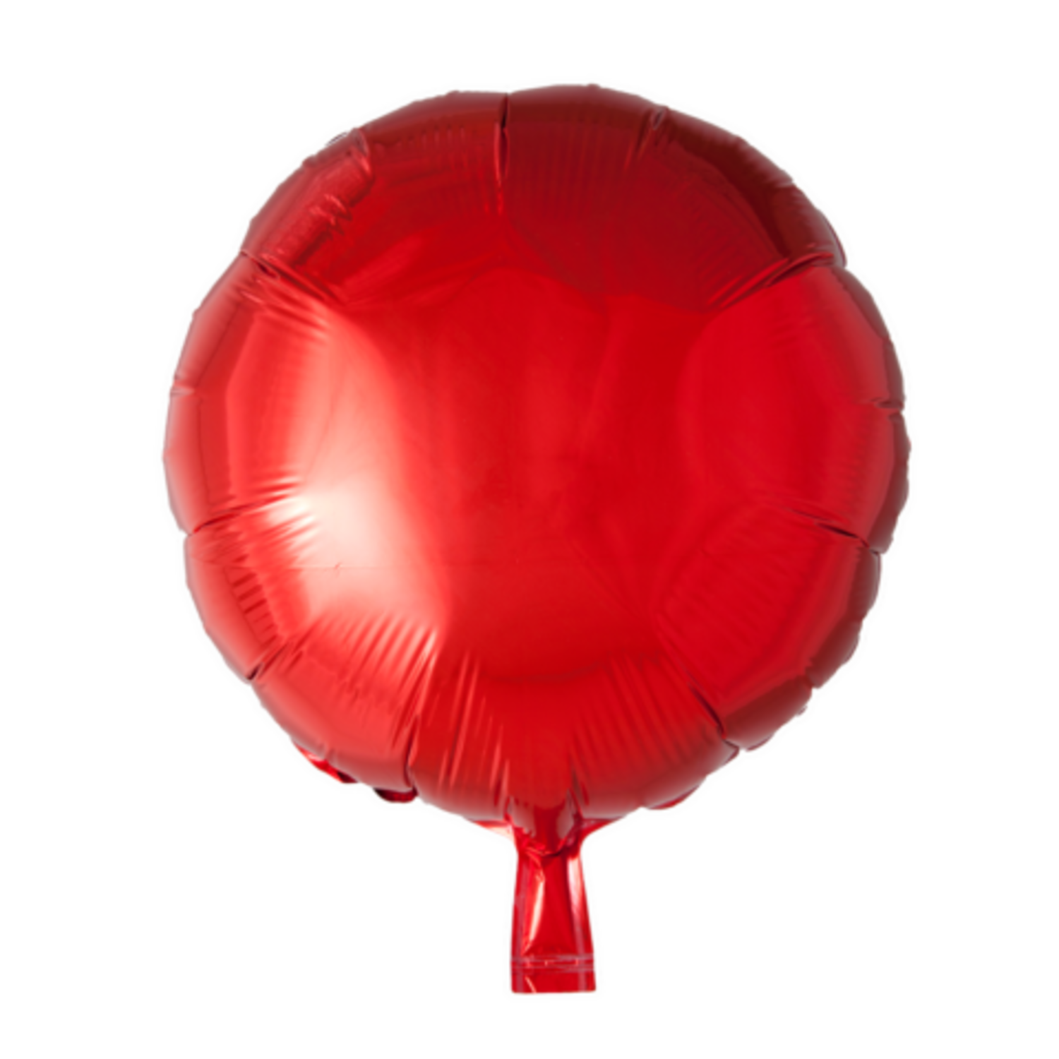 Ballon Rouge De Célébration Pompé à L'hélium Avec Ruban Sur Blanc