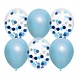 Haza - Witbaard Mélange bleu ballon avec confettis | 6 morceaux Haza - Witbaard Mélange bleu ballon avec confettis | 6 morceaux