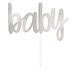Unique Party Baby cake topper | zilver metallic Unique Party Baby cake topper | zilver metallic