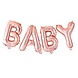 Ginger Ray Ballon folie set BABY Rosé goud Ginger Ray Ballon folie set BABY Rosé goud
